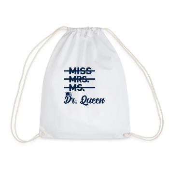 Königin Doktor Geschenk - Turnbeutel - Weiß - Vorne