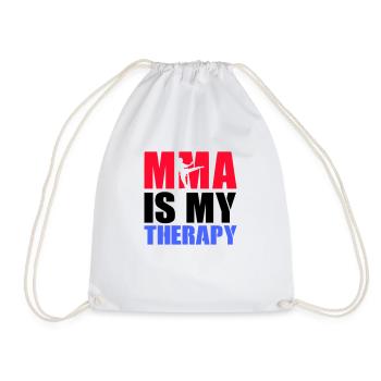 MMA Therapy - Drawstring Bag - white - Front
