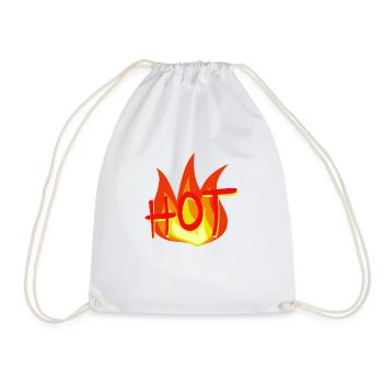 Chaud comme une flamme - Sac de sport léger - blanc - Devant