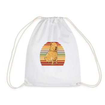 Capybara - Turnbeutel - Weiß - Vorne