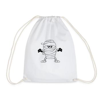 Mummy Sunglasses - Drawstring Bag - white - Front