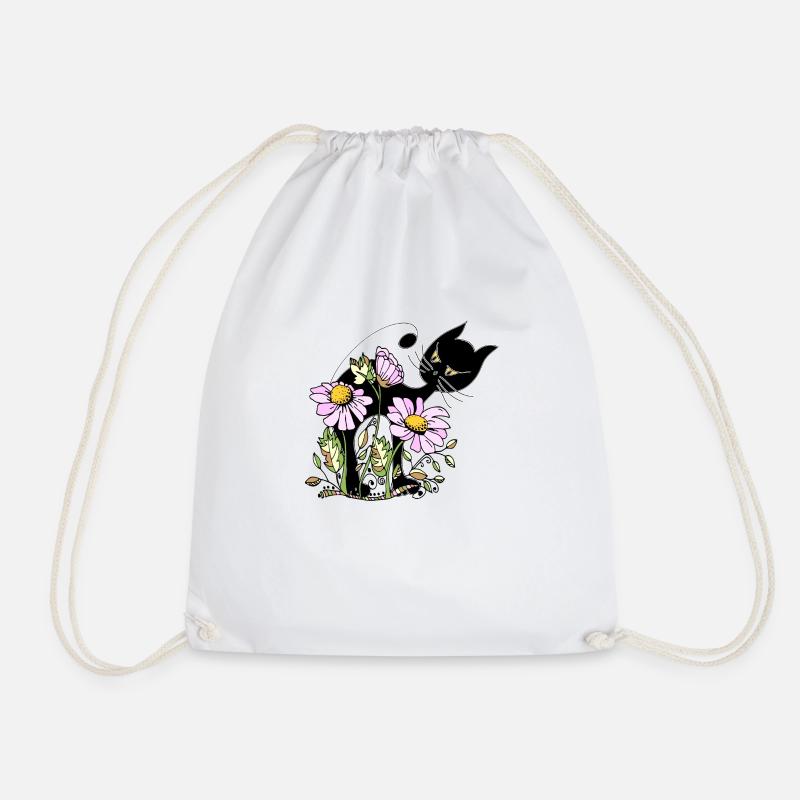 Chat - Sac de sport léger - blanc
