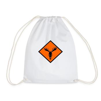 Crâne d’orignal - Sac de sport léger - blanc - Devant