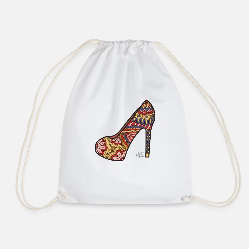High heel Bunt - Turnbeutel - Weiß