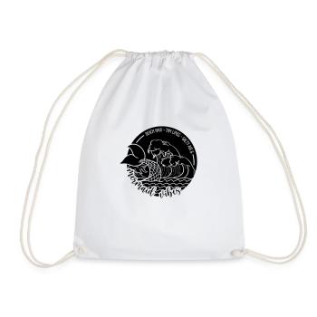 Mermaid Vibes - Drawstring Bag - white - Front