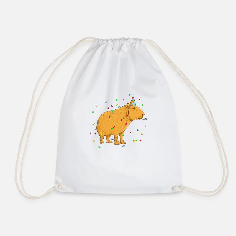 Capybara Geburtstag - Turnbeutel - Weiß