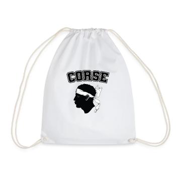 Corsican - Drawstring Bag - white - Front