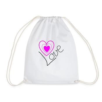 love - Turnbeutel - Weiß - Vorne
