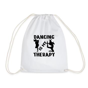 Dancing Dance Music - Drawstring Bag - white - Front