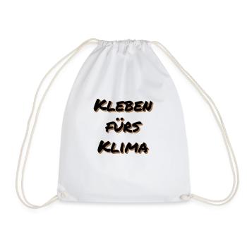 Kleben fürs Klima - Turnbeutel - Weiß - Vorne