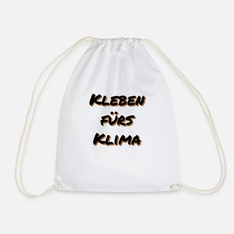 Kleben fürs Klima - Turnbeutel - Weiß