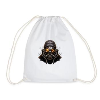Scénario apocalyptique du masque à gaz - Sac de sport léger - blanc - Devant