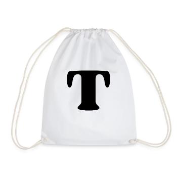 lettre t - Sac de sport léger - blanc - Devant