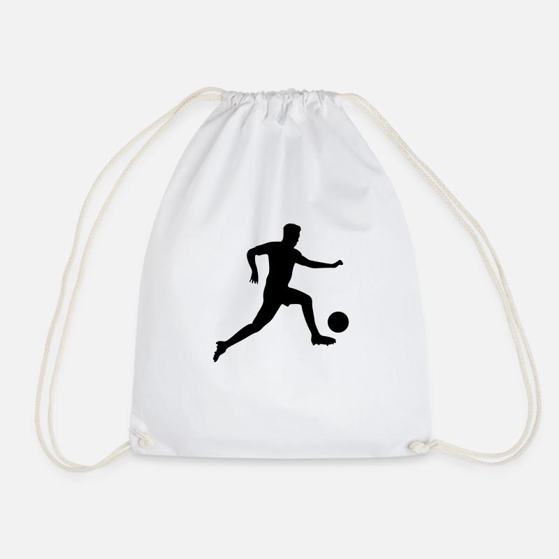 fußball spieler - Turnbeutel - Weiß
