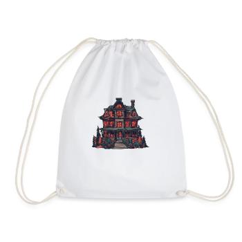 Halloween Horror House - Drawstring Bag - white - Front