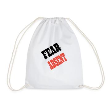 FearAbsent - Drawstring Bag - white - Front