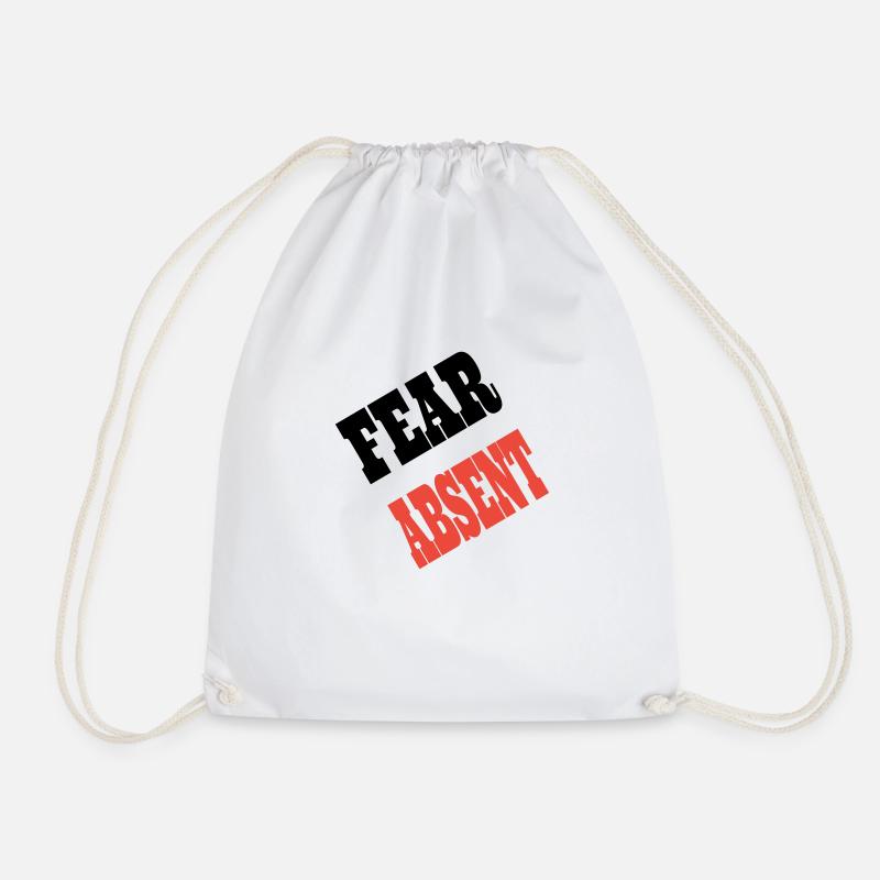 FearAbsent - Drawstring Bag - white