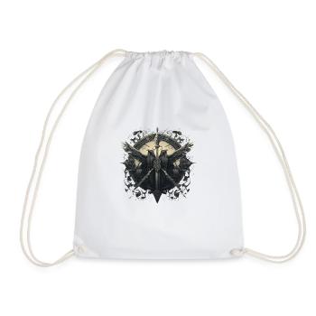 Hugin et Munin, les corbeaux, les Vikings d’Odin - Sac de sport léger - blanc - Devant