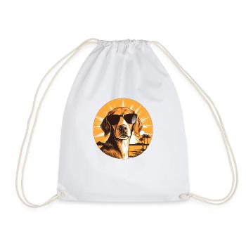 Beagle - Sac de sport léger - blanc - Devant