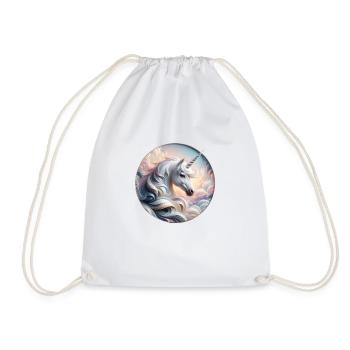 Licorne magique et enchanteresse - Sac de sport léger - blanc - Devant