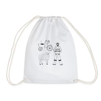 Farmer Support - Drawstring Bag - white - Front