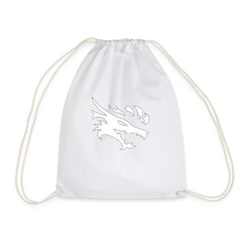 dragon22 white - Drawstring Bag - white - Front