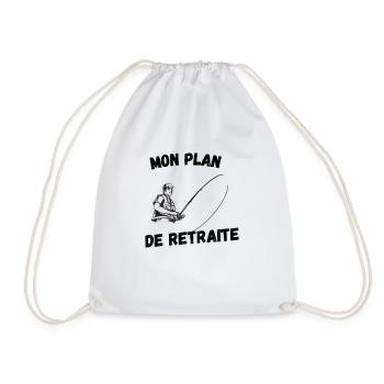 MON PLAN DE RETRAITE - Sac de sport léger - blanc - Devant