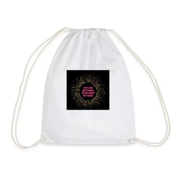 Girls with dreams - Drawstring Bag - white - Front