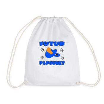 FUTUR PAPOUNET - Sac de sport léger - blanc - Devant