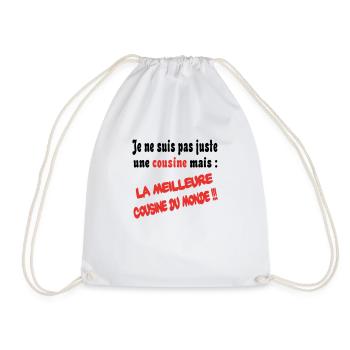 La meilleuer cousine du monde - Sac de sport léger - blanc - Devant