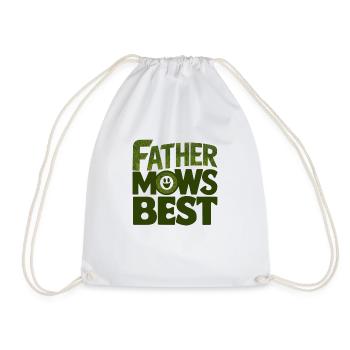Father Mows Best - Turnbeutel - Weiß - Vorne
