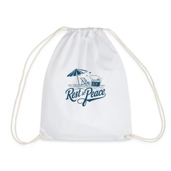 plage rip - humour de vacances d'été - Sac de sport léger - blanc - Devant