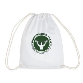 Bodybuilding Team - Drawstring Bag - white - Front
