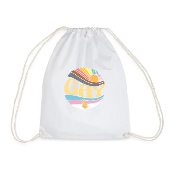 Vintage Gay Lesbian Pride Month - Groovy LGBT - Sac de sport léger - blanc - Devant