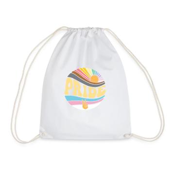 Vintage Gay Lesbian Pride Month - Groovy LGBT - Sac de sport léger - blanc - Devant