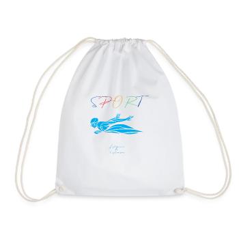 Natation - Sac de sport léger - blanc - Devant