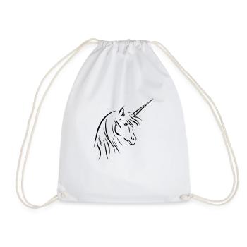 unicorn - Turnbeutel - Weiß - Vorne