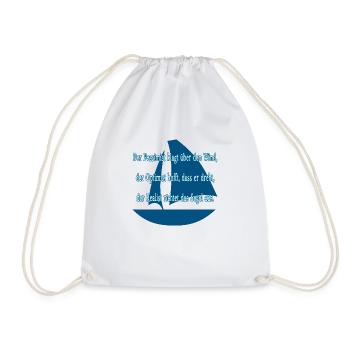The Wind - Drawstring Bag - white - Front