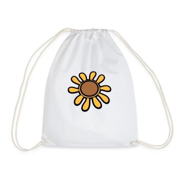 Small Sunflower Sun Flower Pretty Flower - Drawstring Bag - white - Front
