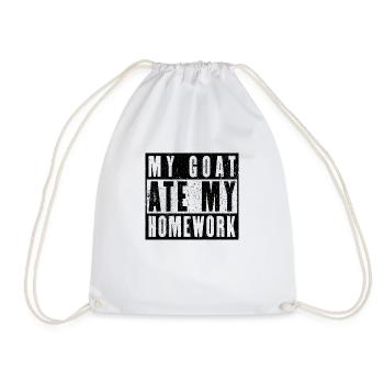 Ma chèvre a mangé mes devoirs - Sac de sport léger - blanc - Devant