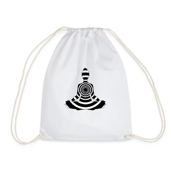 Yoga Meditation Spa Namaste - Drawstring Bag - white - Front