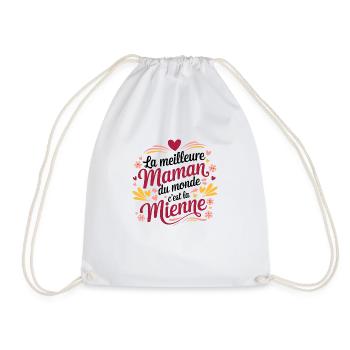 Meine Mutter, meine Heldin - Die Beste der Welt - Turnbeutel - Weiß - Vorne