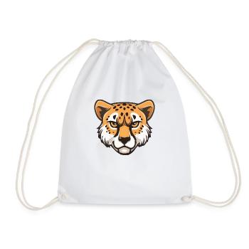 Cheetah Animal - Drawstring Bag - white - Front