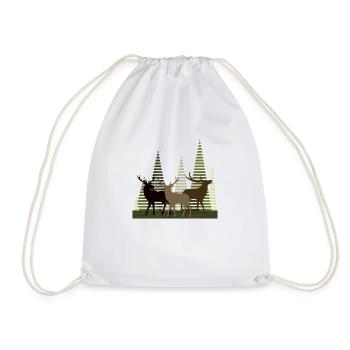 Cerf - Sac de sport léger - blanc - Devant