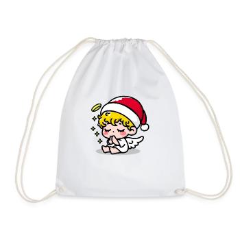 Christmas Angel - Drawstring Bag - white - Front