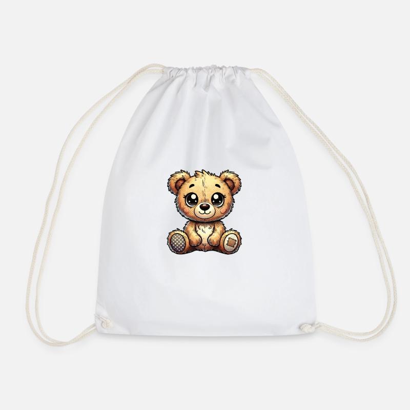 Teddybär - Turnbeutel - Weiß