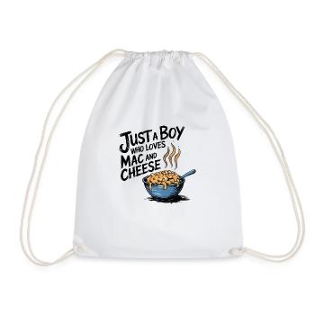 Love for Mac 'n' Cheese - Drawstring Bag - white - Front