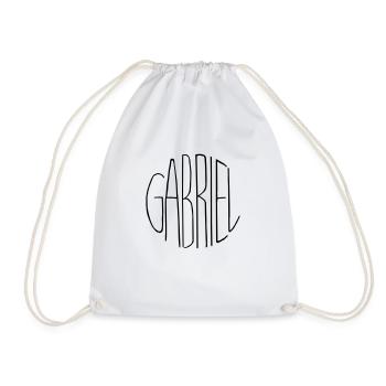 Gabriel - Drawstring Bag - white - Front