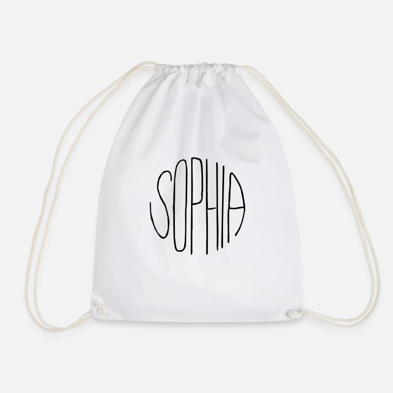 Sophia - Drawstring Bag - white