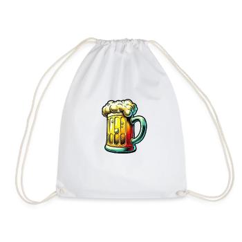 bier - Turnbeutel - Weiß - Vorne